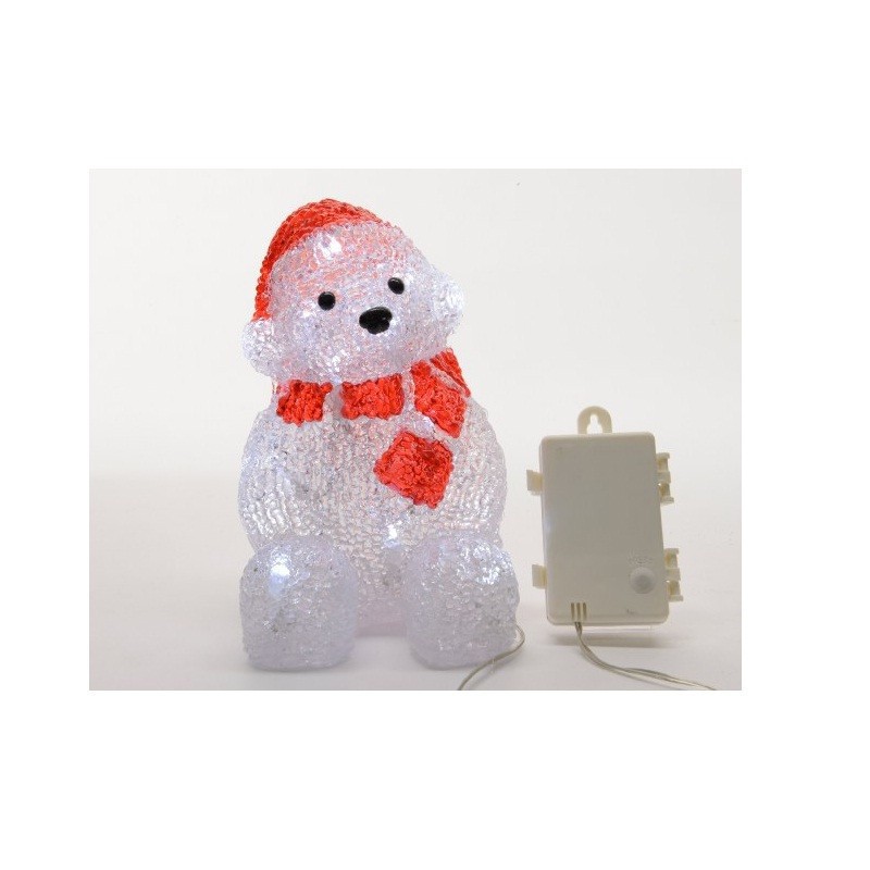 LED acr bear w scarf off bo