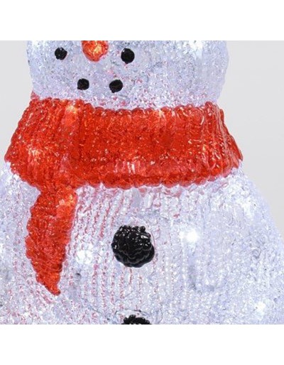 Outdoor Acrylic White LED Snowman