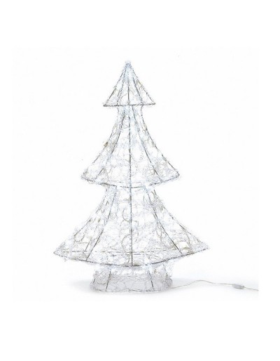 White acrylic Christmas tree with 80 lights