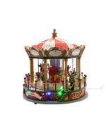 Zoo carousel with illuminated movements and music
