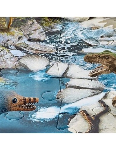 Schleich Mini Dinossauros com Quebra-Cabeça do Buraco da Água