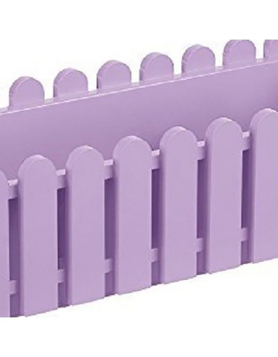 Jardinera cuadrada Landhaus en plástico púrpura