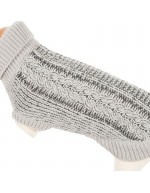 Suéter con tachuelas para perros Twist 25 cm gris