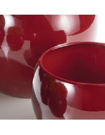 Keramik Keramikubertopf Scheurich Cover PotDark Red