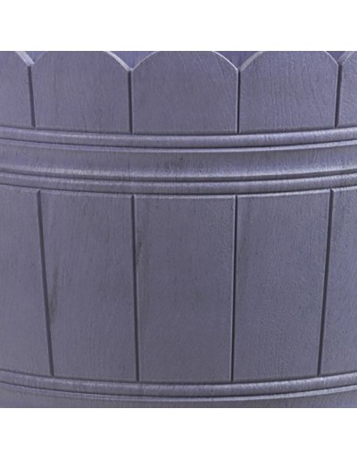 Vase en plastique d’effet bois de lavande violette