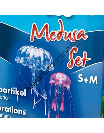 Ensemble de deux méduses de silicone comme décoration d’aquarium