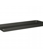 Anthracite colored rectangular plastic tray for Akea