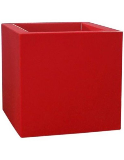 Pot kube brillo con ruletas de orientación roja