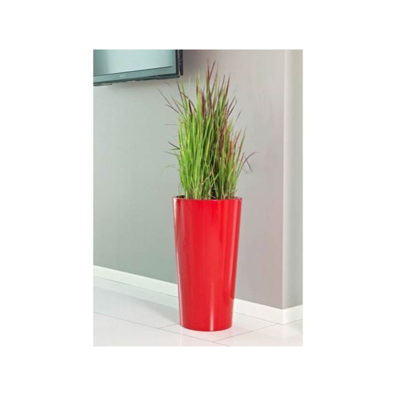 VASE TUIT 33 cm WITH CONTAINER RED SMALTO