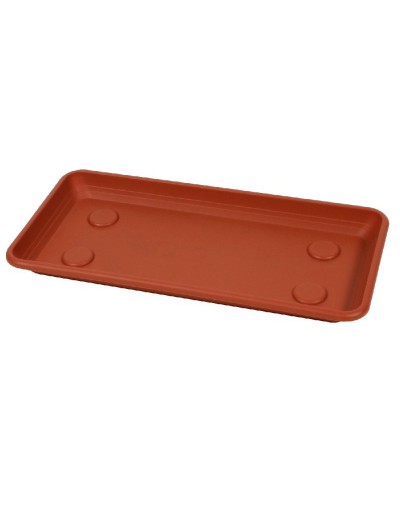 SOTTOFIORIERA RETTANGOLARE ANTHEA 60cm TERRACOTTA