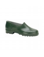 Zapatos de pvc verde jardín