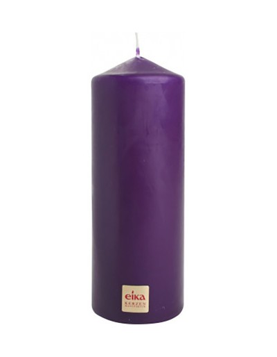 PILLAR cylindrical candle 160/60 60h purple