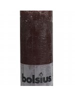 Bougie de pilier de Bolsius brun rustique