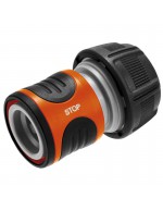 Raccordo portagomma acqua-stop da 3/4&quot;