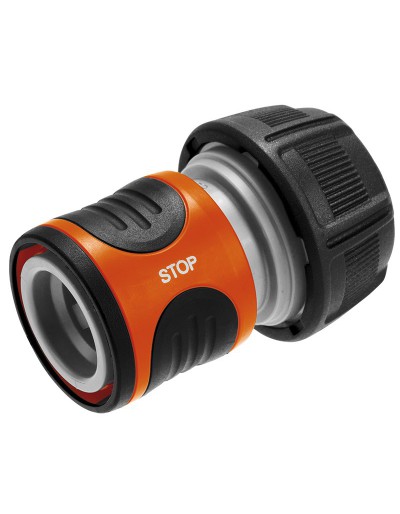 Raccordo portagomma acqua-stop da 3/4"