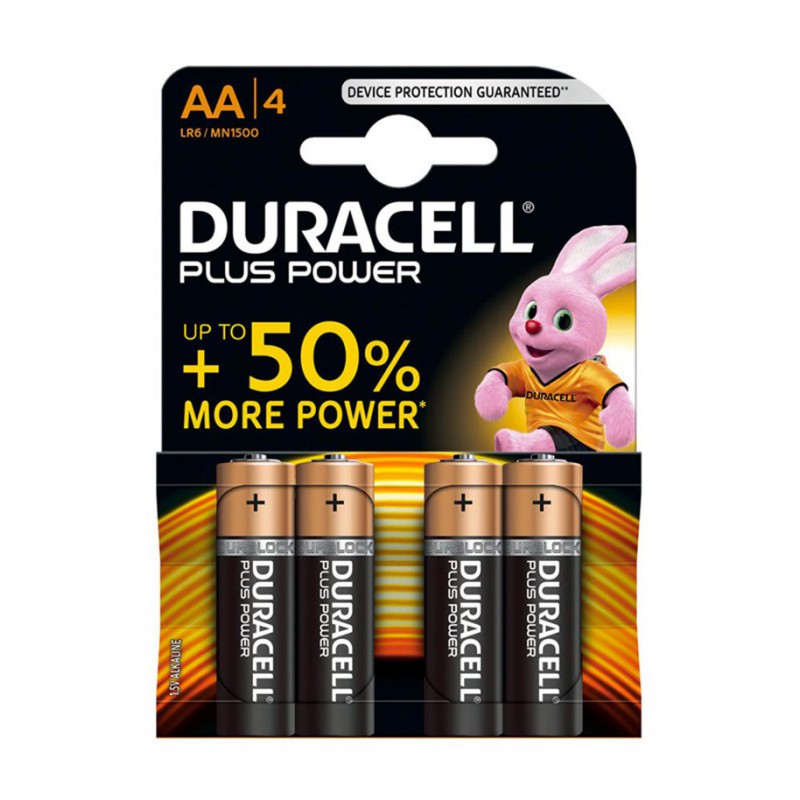 PILE DURACELL PLUS POWER STILO AA 4 piezas