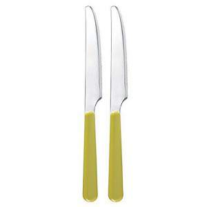 SET 2 TRENDY GREEN KNIFE