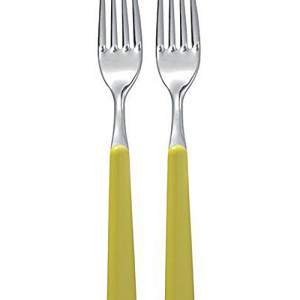 Excelsa Set Stainless Steel Forks Green Stainless