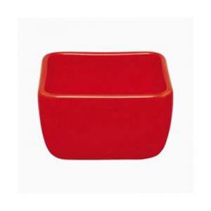 Excelsa Square Bowl For Snack Red Accessories