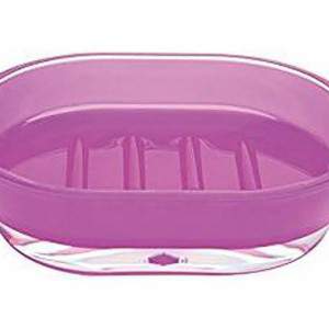 Plastic soap dish lilac