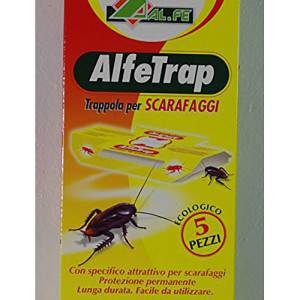 Trampa adhesiva Alfetrap para cucarachas con tableta