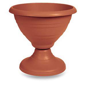 FIORIERA CAMPANA cm 39 TERRACOTTA