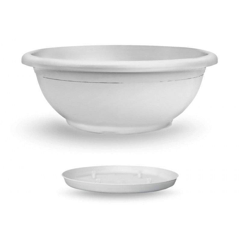 Naxos bowl with 40 cm white diameter subsoist