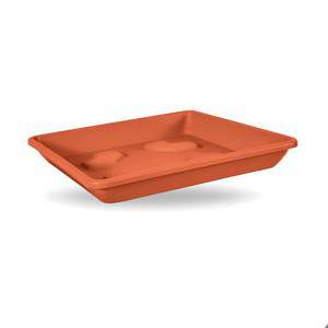 Sottovaso quadrato 50cm TERRACOTTA