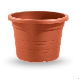 Vaso de cilindro de 20 cm TERRACOTTA de diâmetro