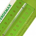 Grünes Metallthermometer