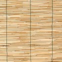 Rolo de bambu cru cego preso por nylon