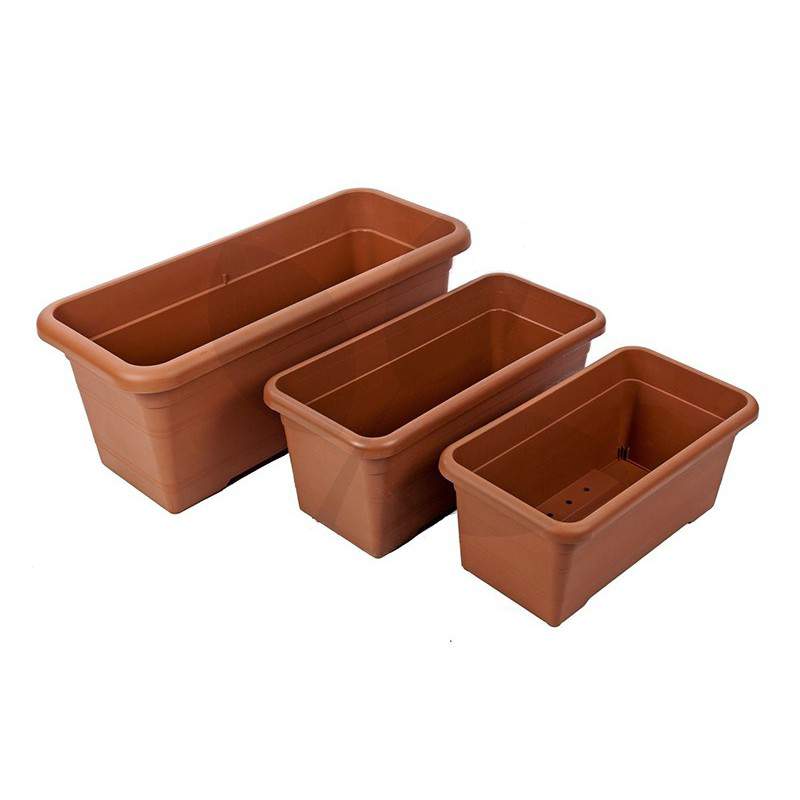 RUSTICA MAXI 55 cm TERRACOTTA flower box RUSTICA MAXI 55 cm TERRACOTTA flower box