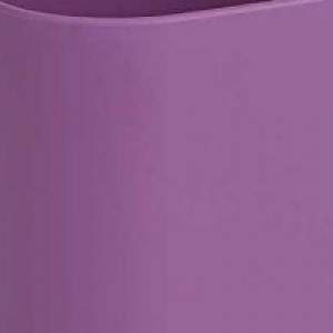 Pote de flores violeta de bruxelas doce elho