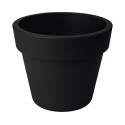 GREEN BASICS TOP PLANTER 40CM LIV BLACK