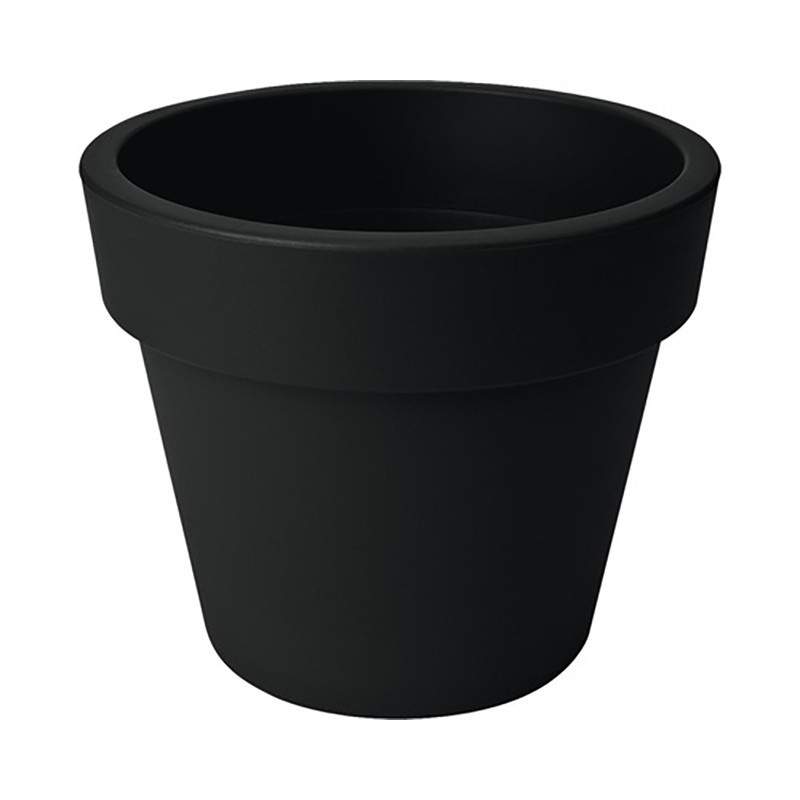 GREEN BASICS TOP PLANTER 40CM LIV NEGRO