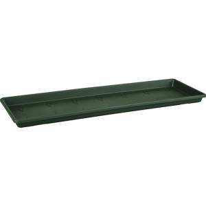 GREEN BASICS TROUGH SAUCER 40CM LEAF GRN