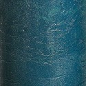 Bougie de pilier rustique métallique de Bolsius turquoise