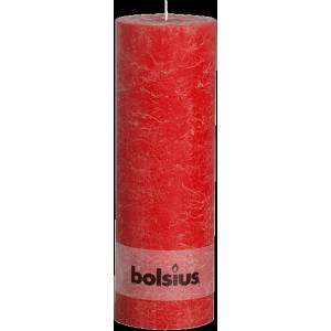 PILIER bougie cylindrique 300 100 RUSTIC RED