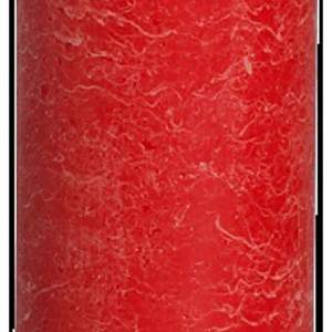 Bougie rustique de pilier rouge