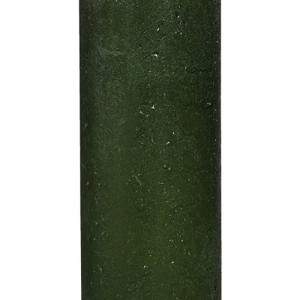 Pillar candle emerald rustic green
