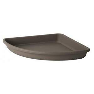 HIGH ANTHRACITE CORNER DECOR SAUCER