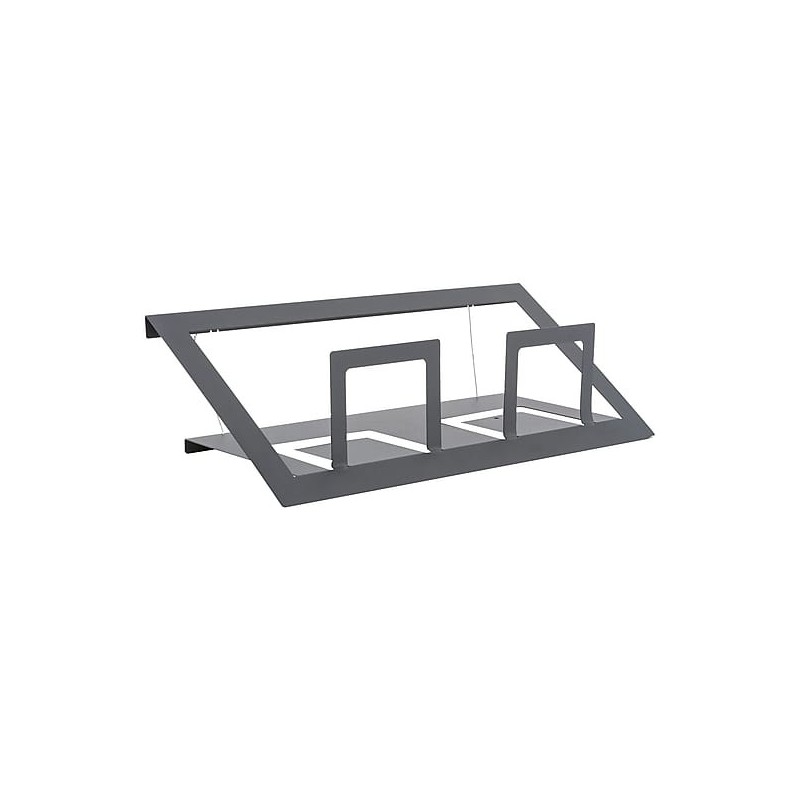 Mensola e portavasi TriZone 50cm antracite Mensola e portavasi TriZone 50cm antracite