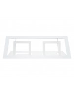 Window box holder white 50 cm