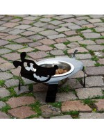 Dog bowl holder black