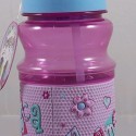 Plastic sports bottle with relief written name laura