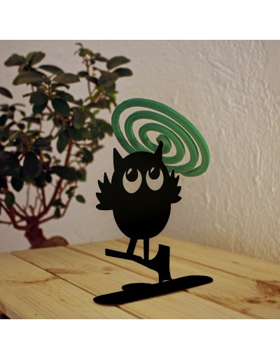 Mosquito coil holder Owl pot version