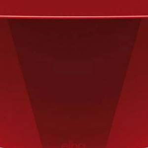 Vase bruxelles diamant ovale 36cm rouge