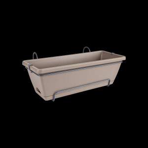 flowerpot barcelona allin1 50 cm taupe elho