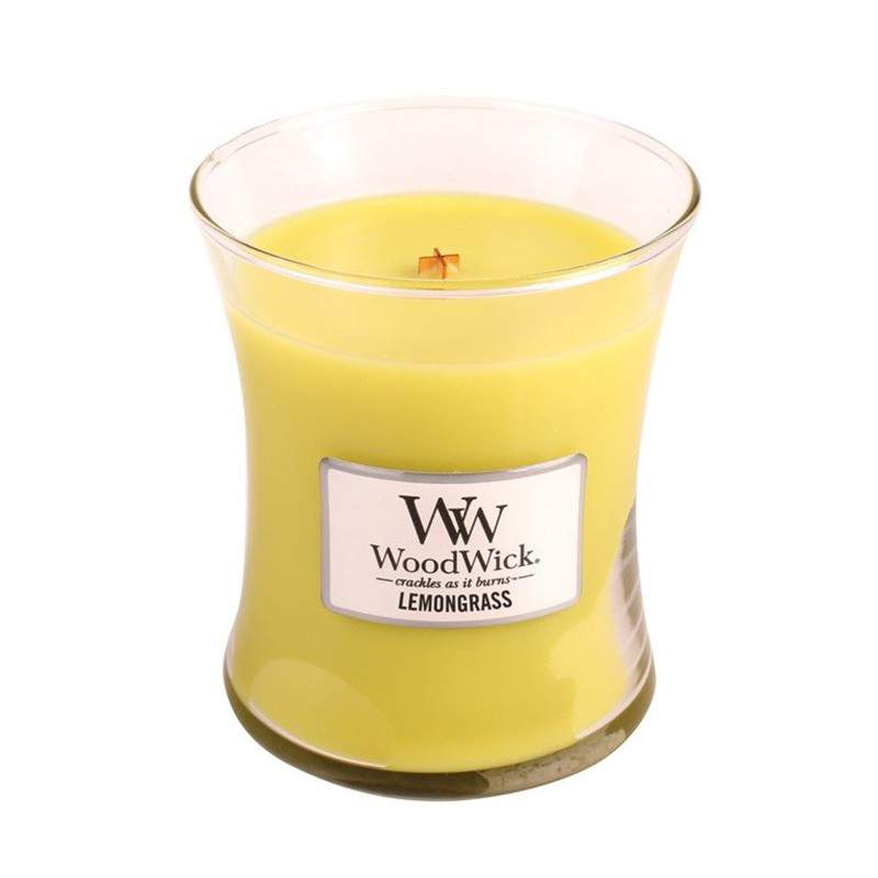 Woodwick lemongrass medium candle