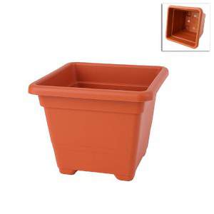 Vaso quadrado 22 cm TERRACOTTA